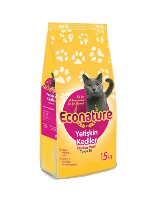 Econature Tavuklu Yetişkin Kedi Maması 15 kg