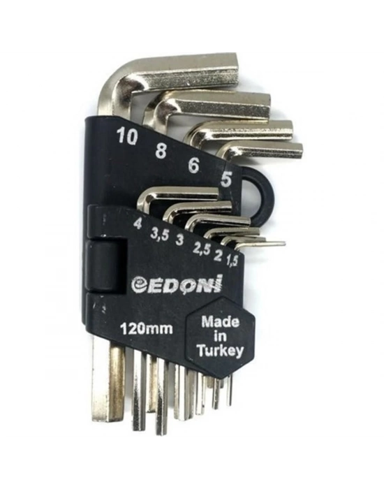 ® Edoni EAS 120 Nikel Allen Seti 10 Parça