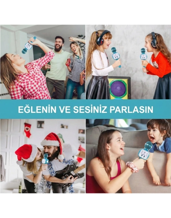 Eğlenceli Karaoke Mikrofonu - Çocuklar İçin