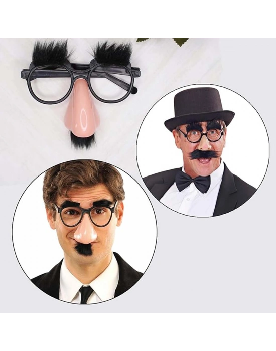 Eğlenceli Kılık Değiştirme Kaş Bıyık Mizah Gözlüğü 9x13 cm