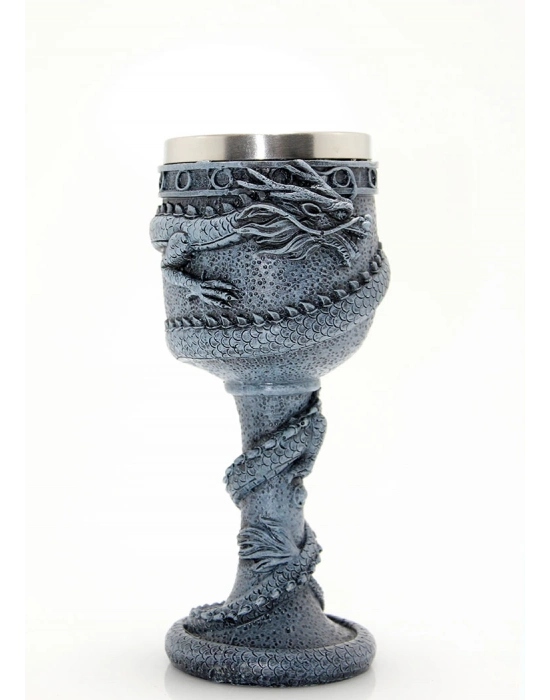 Ejderha Tasarımlı Paslanmaz Çelik Kadeh Bardak Model 1