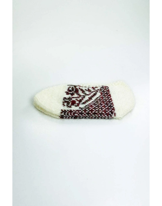 El Örgüsü Kışlık Şık Kadın Yün Patik D3