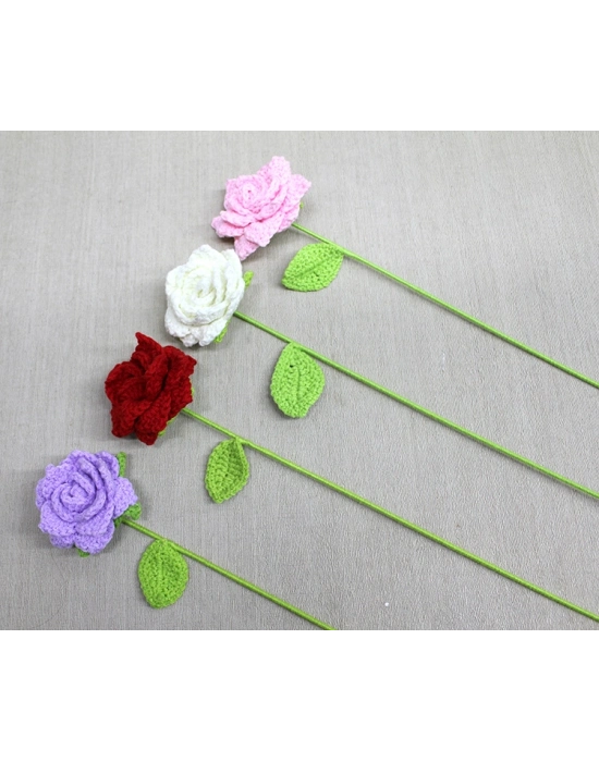 El Örgüsü Tekli Gül