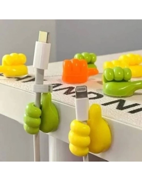 El Şeklinde Kablo Tutucu 10 Adet