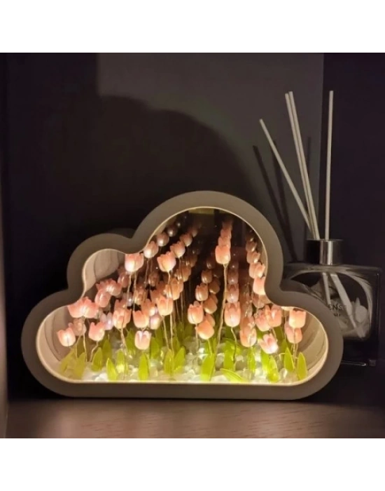 El Yapımı Büyük Boy Bulut Gece Lambası