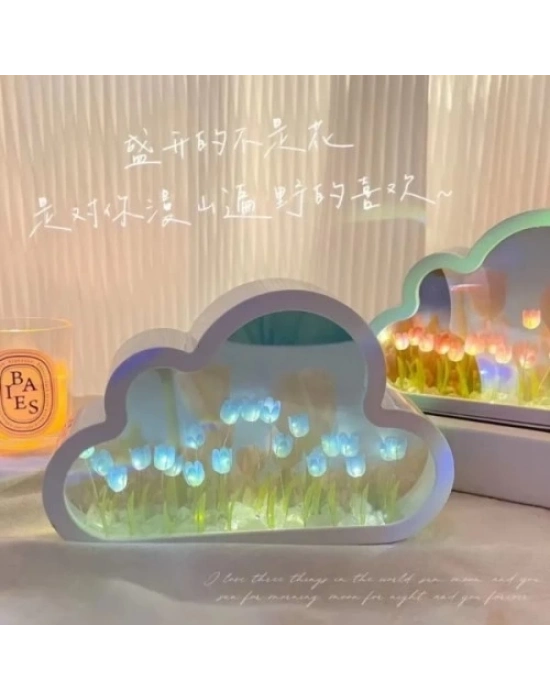 El Yapımı Büyük Boy Bulut Gece Lambası