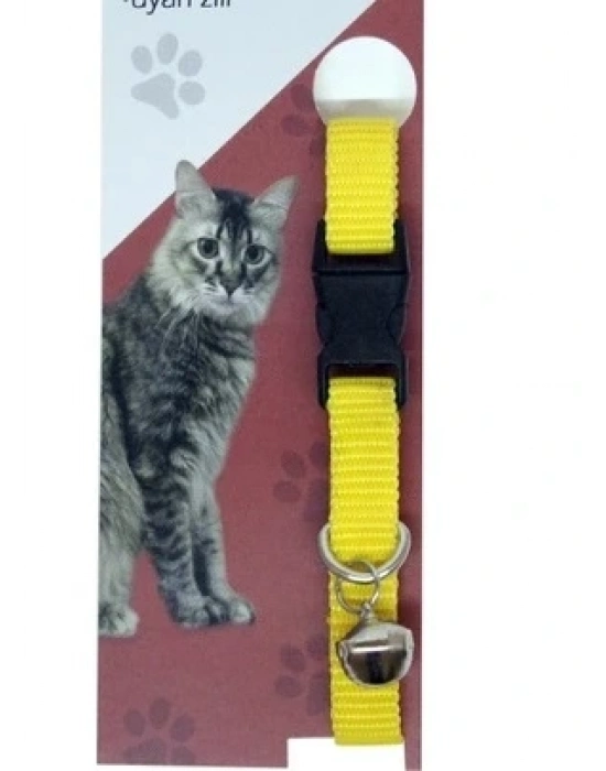 Elastik Ayarlanabilir Çıngıraklı Kedi Tasması