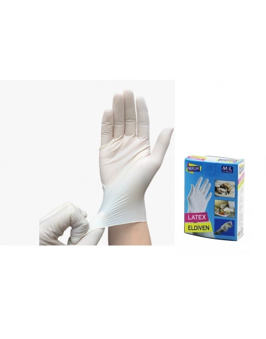 Eldiven Latex Eldiven Muayene Eldiveni S/m 60 Adet