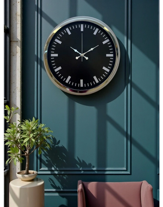 ® Elegance 40 Cm Metal Dekoratif Duvar Saati