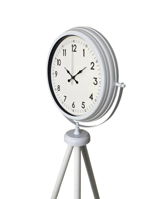 Elegance Beyaz Tripod Ayaklı Saat