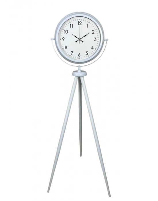 Elegance Beyaz Tripod Ayaklı Saat