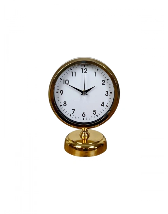 ® Elegance Gold 25 x 20 Cm Metal Masa Saati