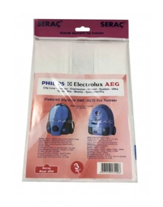 Elektrik Süpürgesi Toz Torbası 3 Lü Philips Sydney Electrolux Aeg