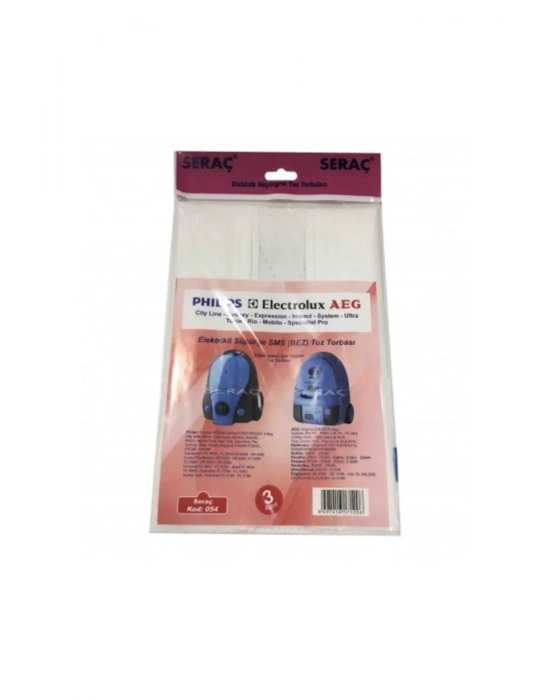 Elektrik Süpürgesi Toz Torbası 3 Lü Philips Sydney Electrolux Aeg Royaleks-68788