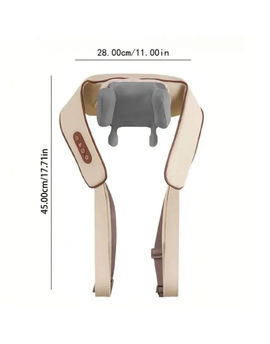 ®  Elektrikli Boyun ve Sırt Masaj Aleti Kablosuz Boyun ve Omuz Yoğurma Masaj Yastığı