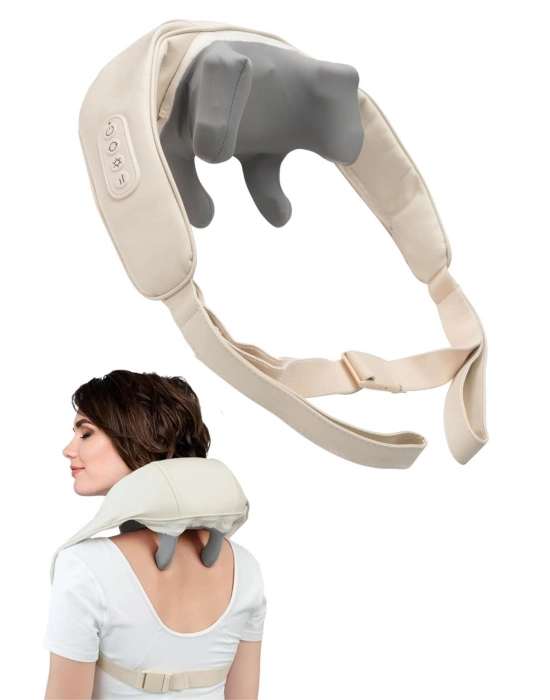 ®  Elektrikli Boyun ve Sırt Masaj Aleti Kablosuz Boyun ve Omuz Yoğurma Masaj Yastığı