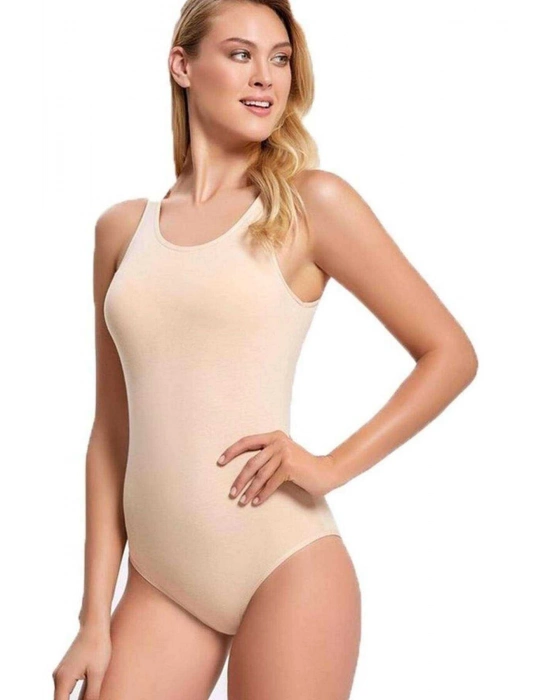 Elit Life Geniş Askılı Kadın Dikişsiz Çıtçıtlı Slip Body Ten 878