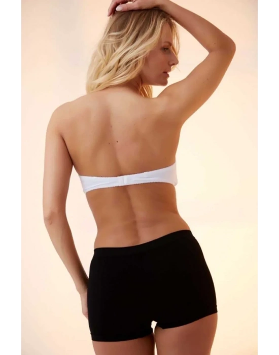 Elite Life Dikişsiz Kadın Boxer Siyah Şort 830