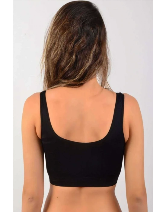 Elite Life Sünger Destekli Kadın Siyah Büstiyer 772