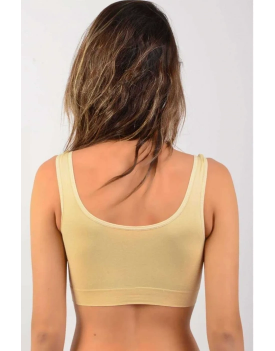 Elite Life Sünger Destekli Kadın Ten Büstiyer 772