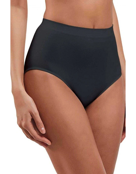 Elite Lite Kadın Yüksek Bel Dikişsiz İz Yapmaz Slip Külot Siyah 811