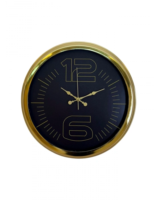 ® Elite Luxury Gold 40 Cm Metal Duvar Saati