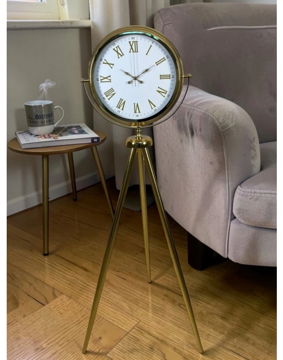 Elite Roma Rakamlı Gold Tripod Ayaklı Saat