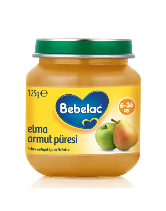 Elma Armut Püresi Kavanoz Maması 125 Gr
