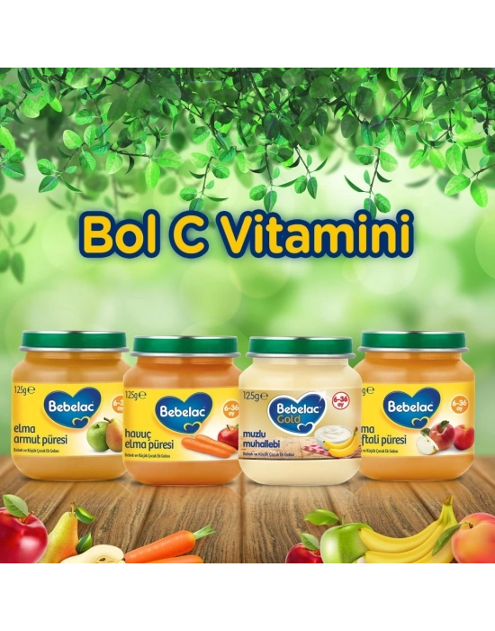 Elma Armut Püresi Kavanoz Maması 125 Gr