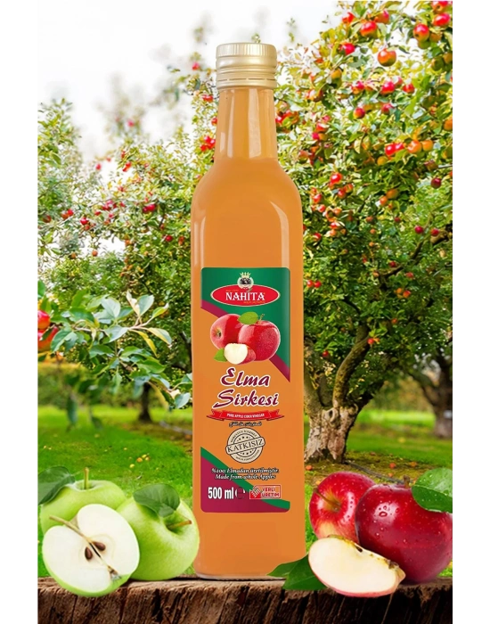 Elma Sirkesi % 100 doğal Katkısız 500 ml