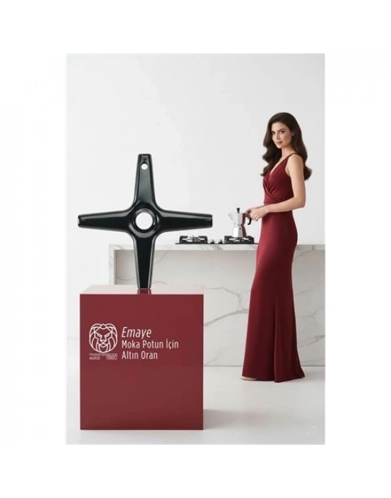 ® Emily Sterling Serisi Emaye Moka Pot ve Cezve Ocak Küçültücü - Kamp Yardımcısı