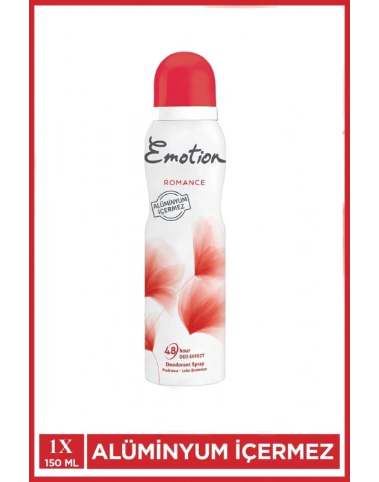 Emotion Romance Kadın Vegan Deodorant 150 Ml Hızlı Kurur, Leke Bırakmaz