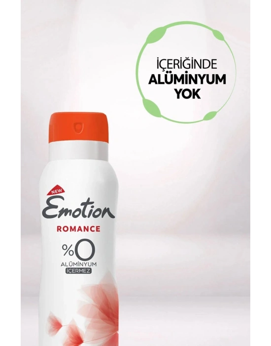 Emotion Romance Kadın Vegan Deodorant 150 Ml Hızlı Kurur, Leke Bırakmaz