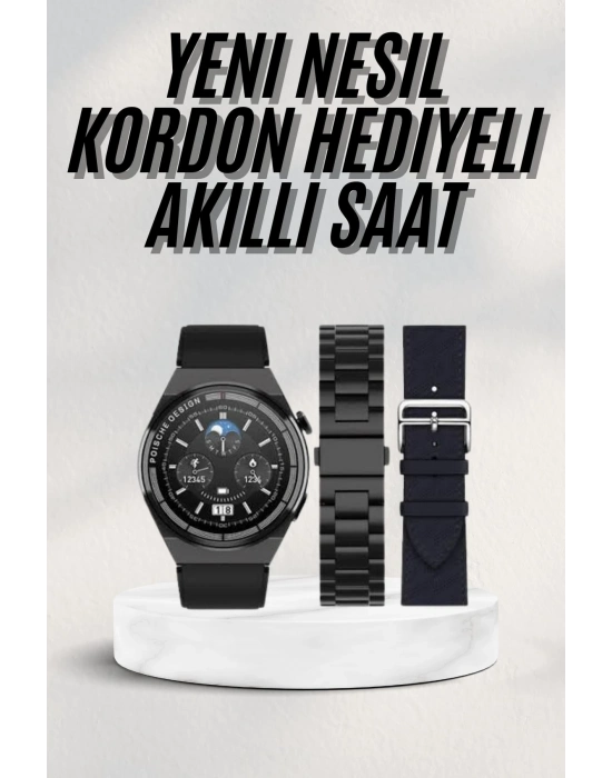 ® En Çok Tercih Edilen Akıllı Saat Amoled Ekran Nabız Sensörü GPS Uyumlu Adımsayar