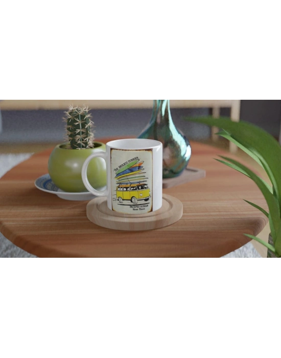 Endless Summer Retro Sörf Minibüs Baskılı Kupa Bardak