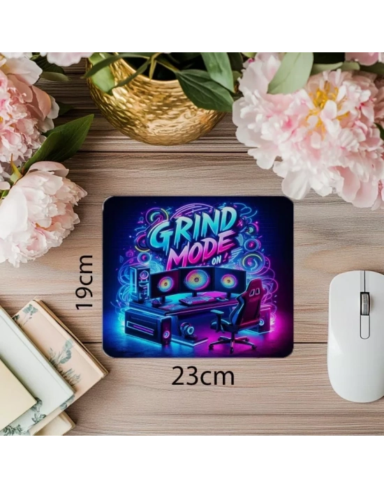 Enerji Patlaması Tasarım – Grind Mode Mousepad - 19x23 cm 2 mm Dikdörtgen İthal Baskılı Mouse Pad