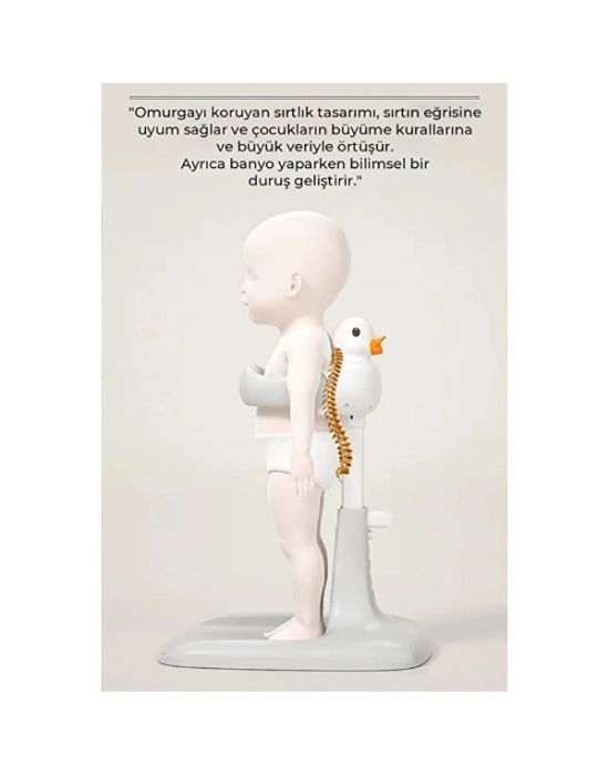 Ergonomik Ördekli Bebek Banyo Yıkama Yardımcısı