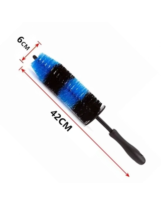Ergonomik Saplı Jant ve Lastik Temizleme Fırçası