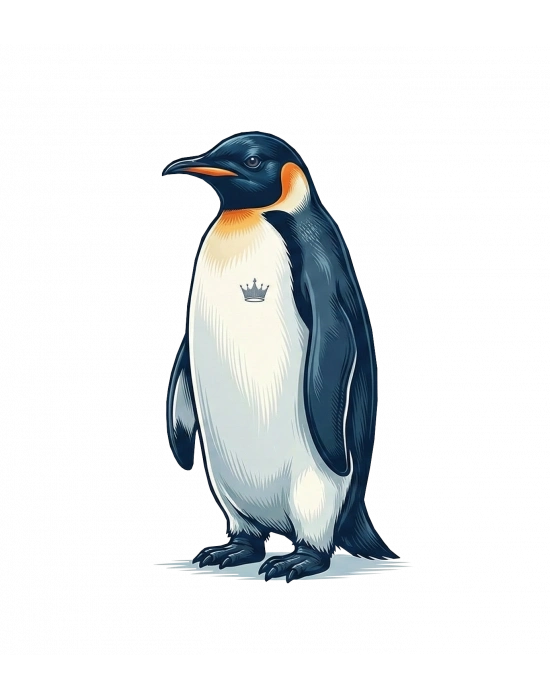 Erkek Oversize Tişört - Sırt Baskılı Survivor Penguin Temalı, Felsefi Yazılı Bisiklet yaka Tişört - Beyaz