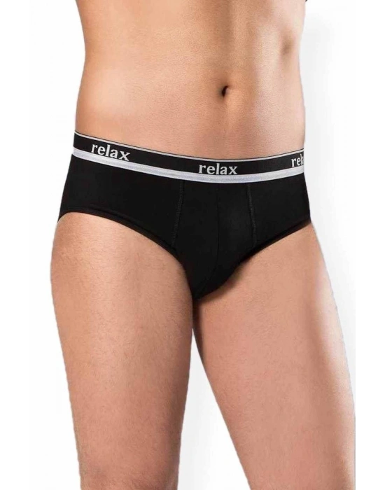 Erkek Pamuklu Likralı Slip Relax Külot Siyah - 1269A