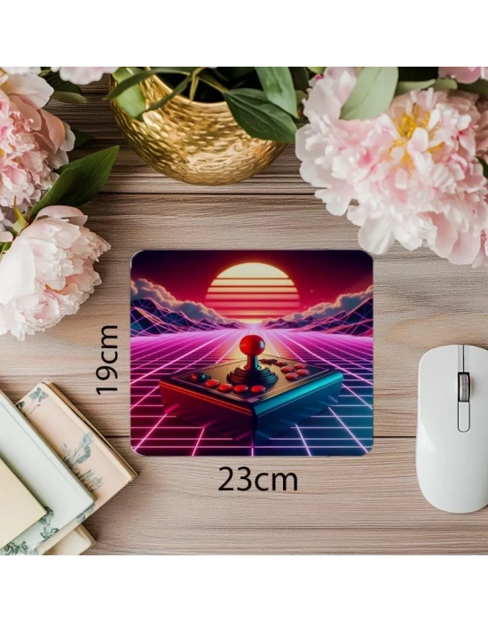 Eski Konsol Kumandası Mouse Pad - 19x23 cm 2 mm Dikdörtgen İthal Baskılı Mouse Pad