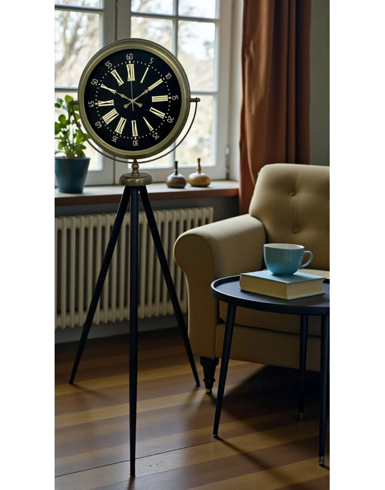 ® Eskitme İhtişam Tripod Ayaklı Saat
