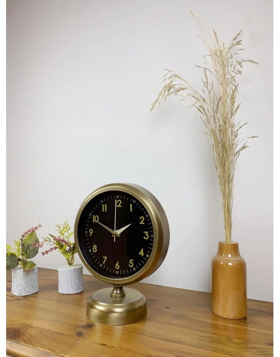 ® Eskitme Metal Tokyo Masa Saati 25×20 cm