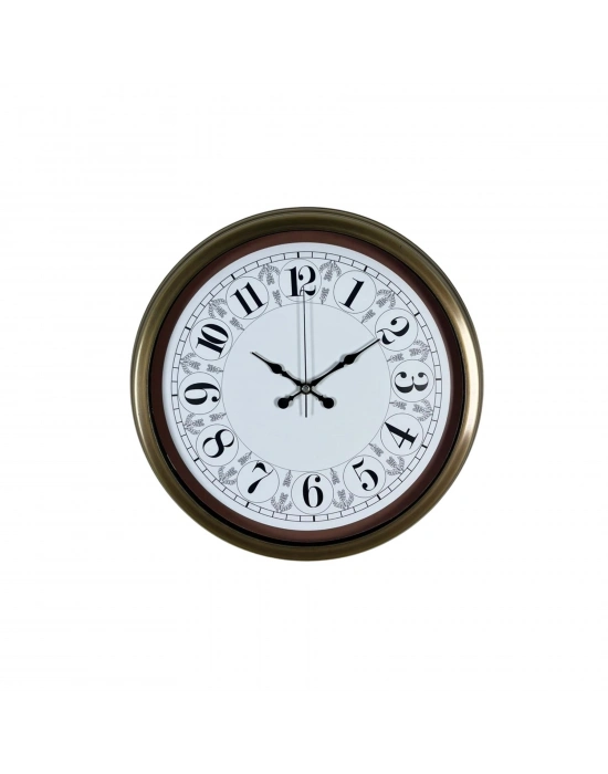 Eskitme Motifli 40 Cm Metal Duvar Saati