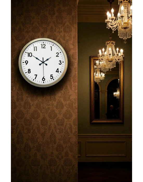 ® Eskitme Standart 40 Cm Metal Klasik Duvar Saati