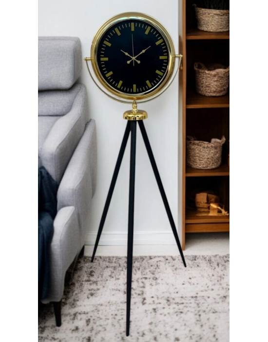 ® Eskitme Tripod Ayaklı Dekoratif Saat