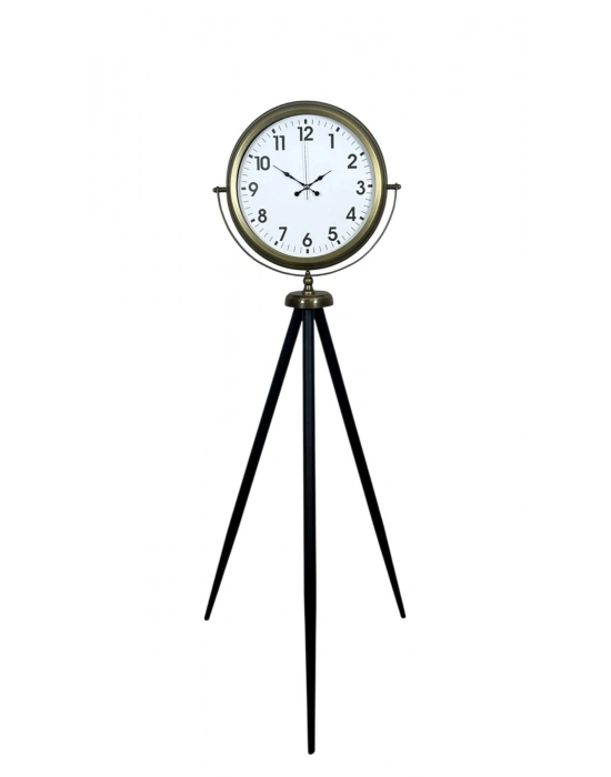 ® Eskitme Tripod Ayaklı Dekoratif Saat