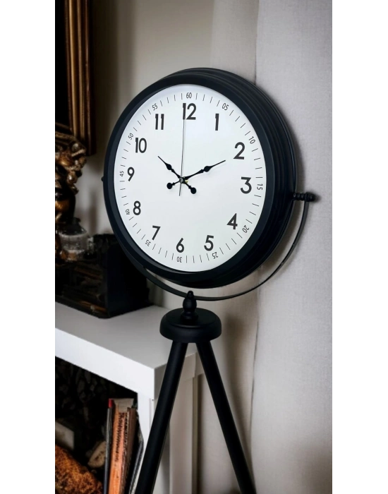 ® Eskitme Tripod Ayaklı Dekoratif Saat