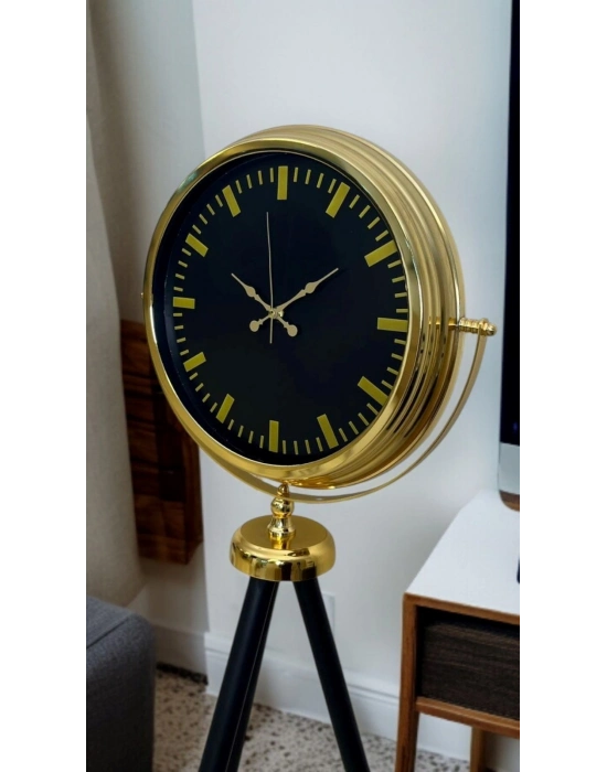 ® Eskitme Tripod Ayaklı Dekoratif Saat