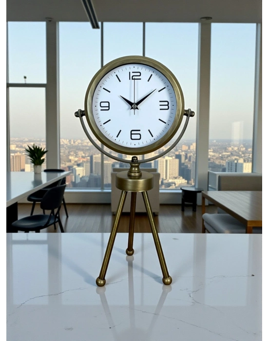 ® Eskitme Üç Ayaklı Masa Saati